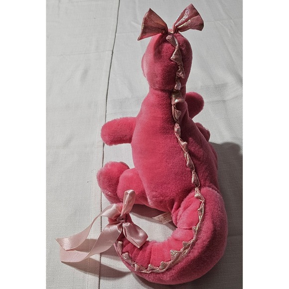 Avon 1997 Pink Plush Dragon Stuffed Animal Toy Collectible Kids Decor - Picture 5 of 16